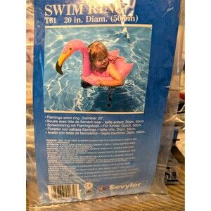 Sevylor 20" Swim Ring Pool Flamingo Float Vintage INFLATABLE New In Package Rare